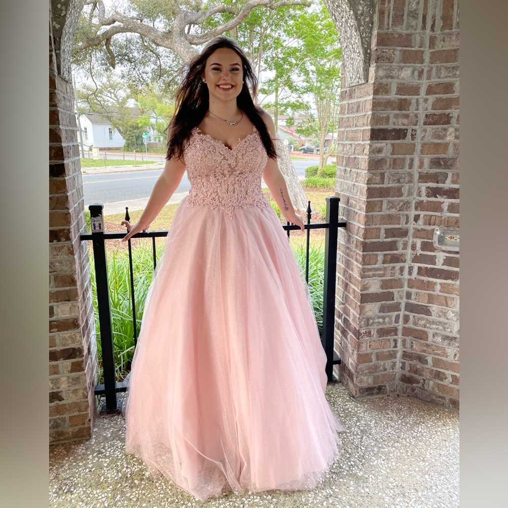Beaded Lace Ballgown Prom Dress  by Morilee